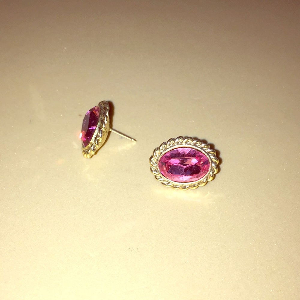 Pink Earrings.